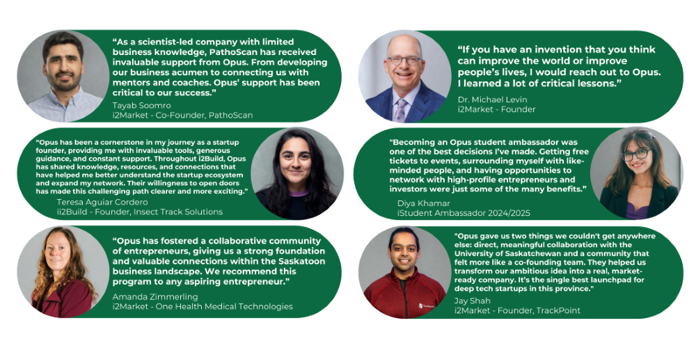 images of founders with positive testimonials 